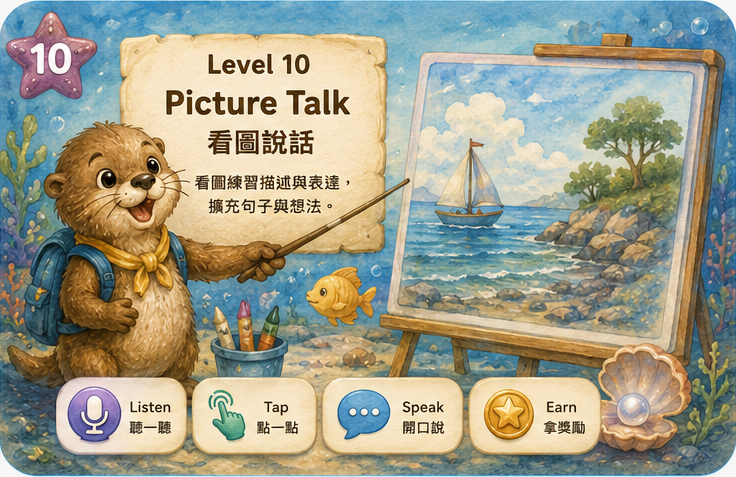 Level 10 Picture Talk watercolor art