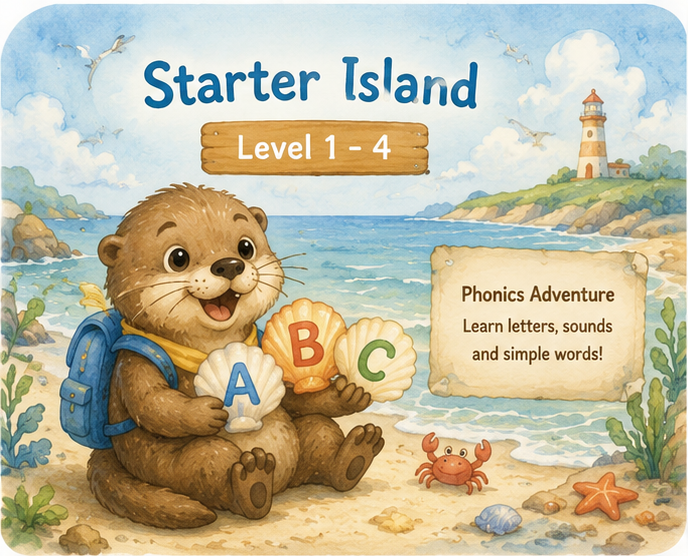 Starter Island watercolor art
